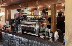 a man behind a counter