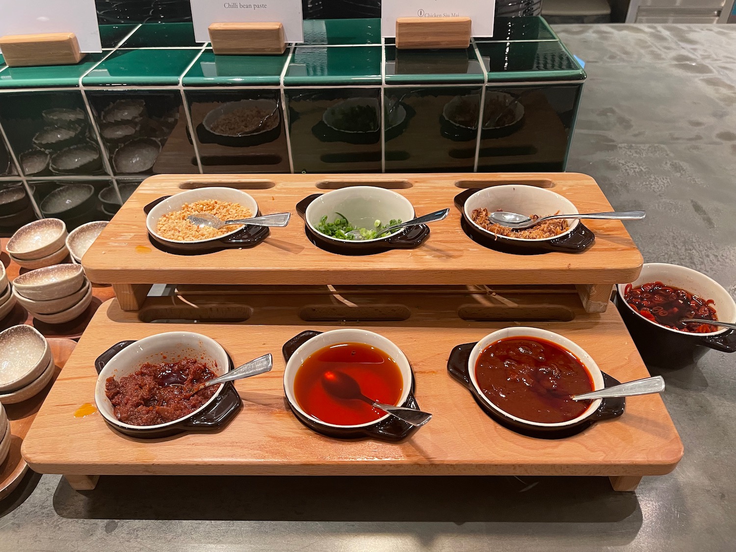 a tray of food on a table