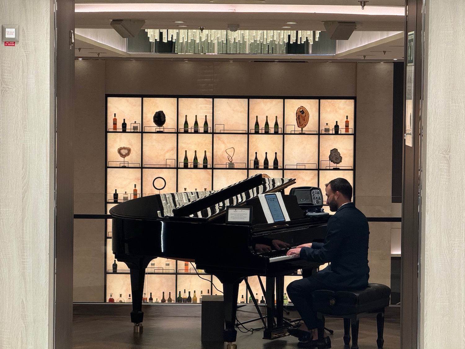 a man playing a piano