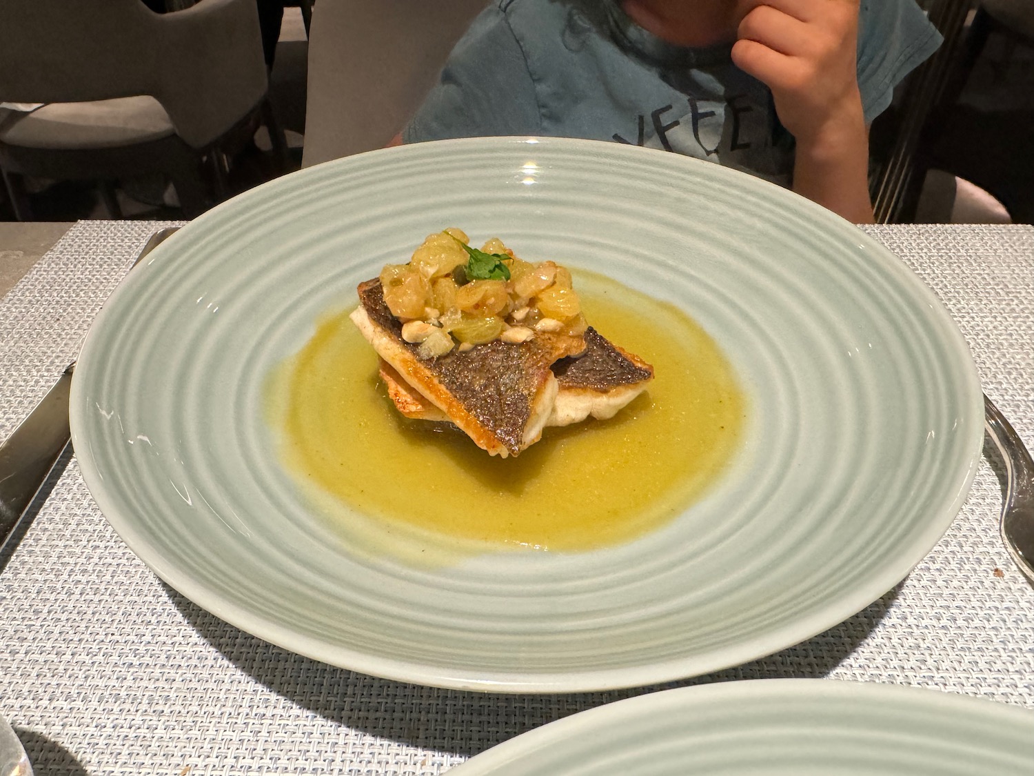 a plate of food on a table