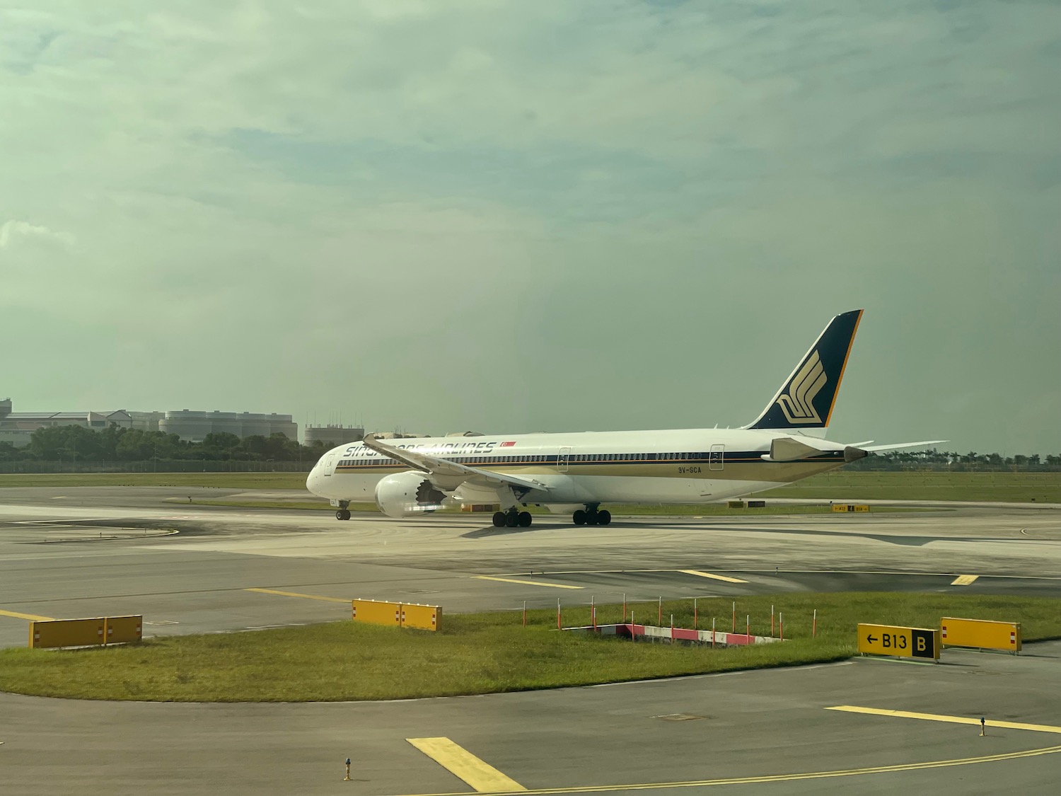 an airplane on a runway