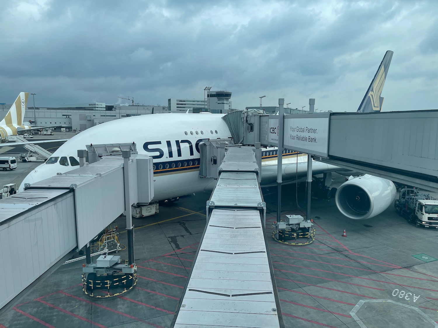 an airplane at an airport