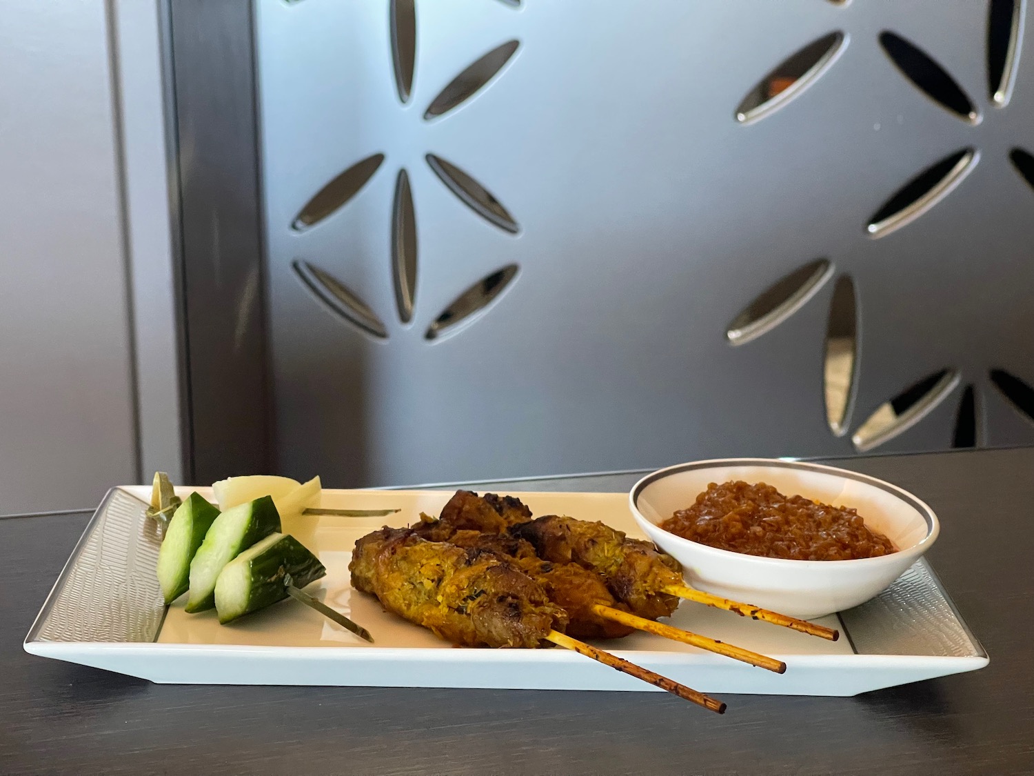 a plate of food on a table