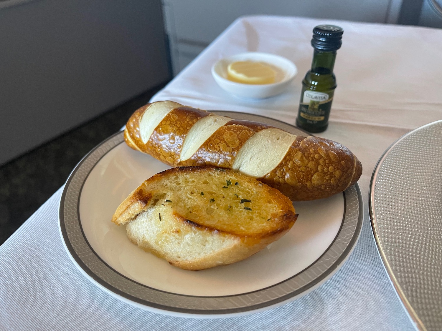 a plate of food on a table