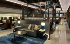 a couch and table in a room