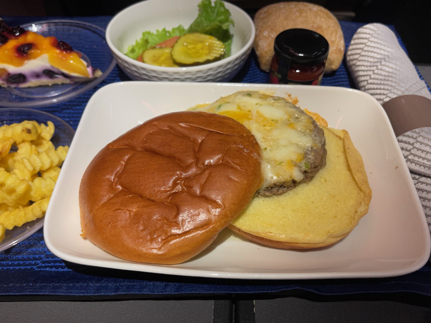 a plate of food on a table