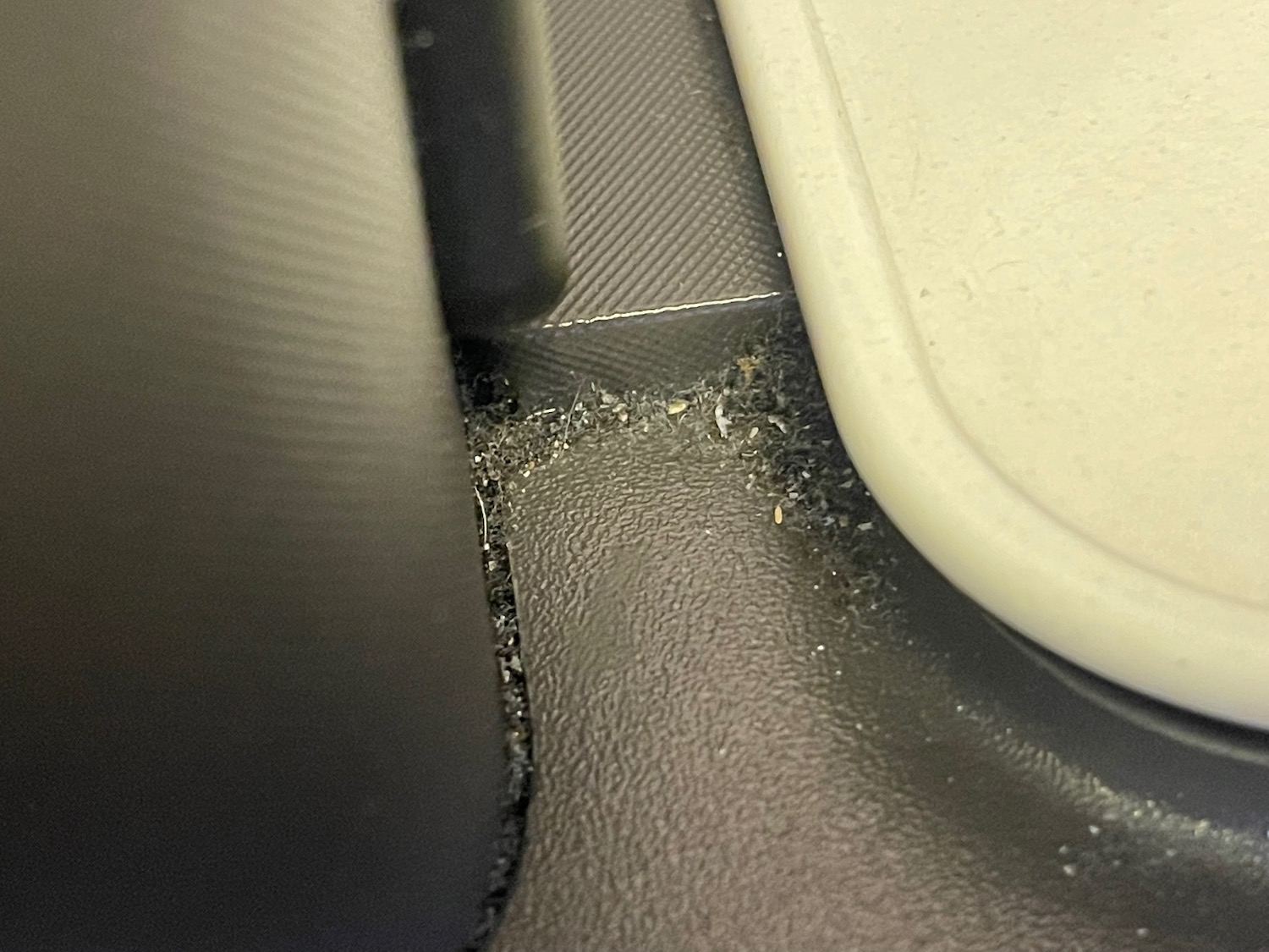 a close up of a car floor
