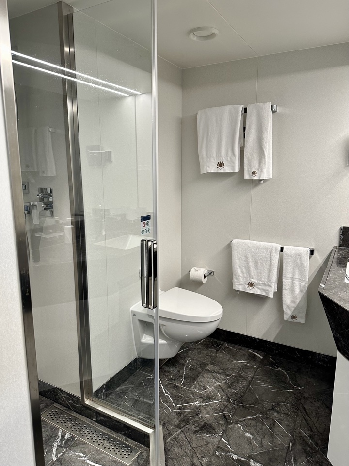 business class cruise msc yacht club bathroom full size shower