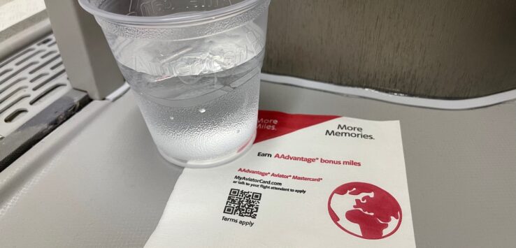 American Airlines Pre-Departure Beverages