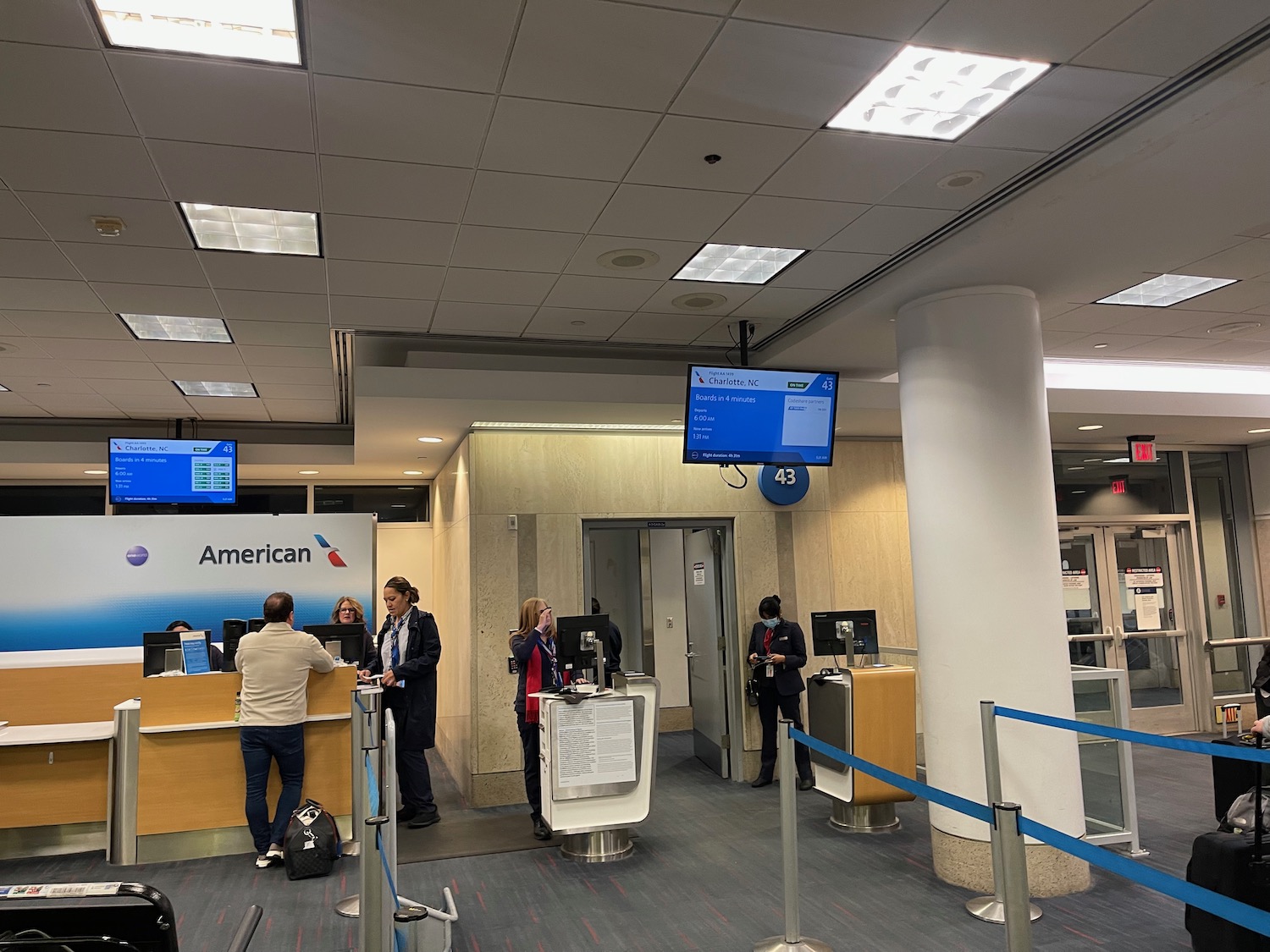 people standing in front of a counter