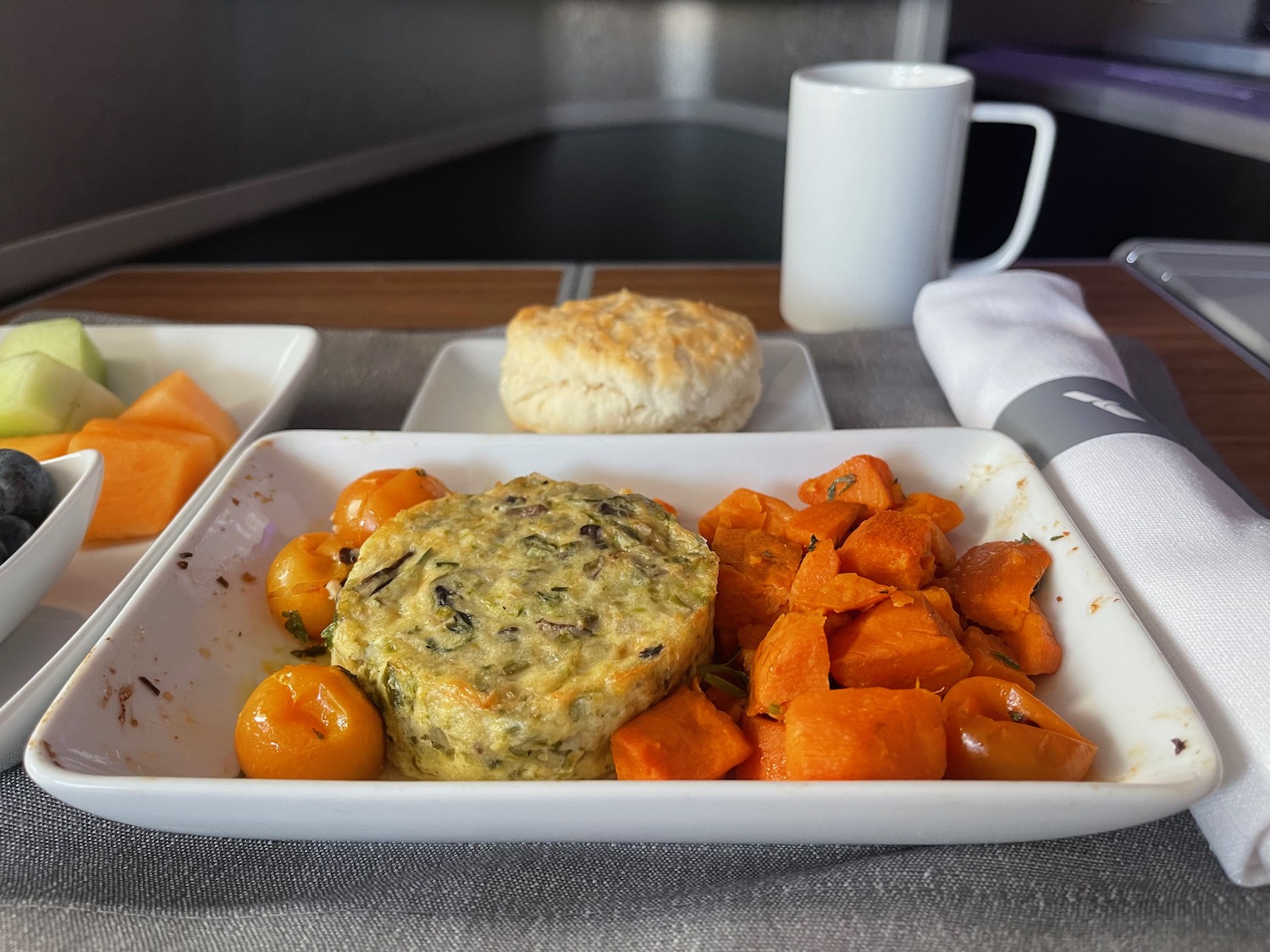 a plate of food on a table