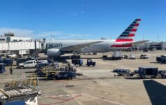 an airplane at an airport