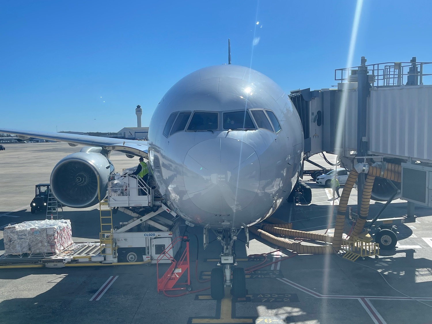 a plane on the tarmac