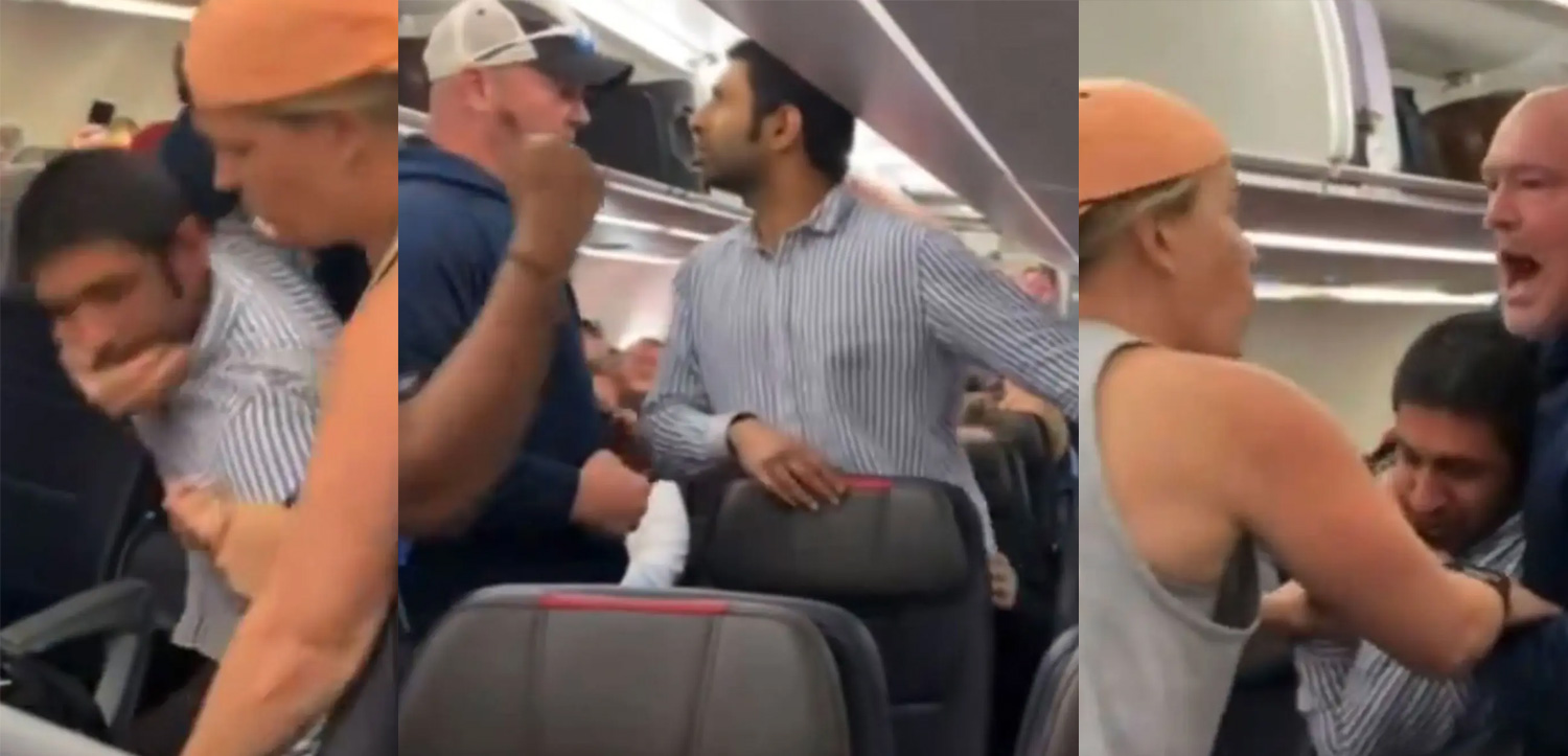 American Airlines Passenger Marched Off Flight In Headlock After