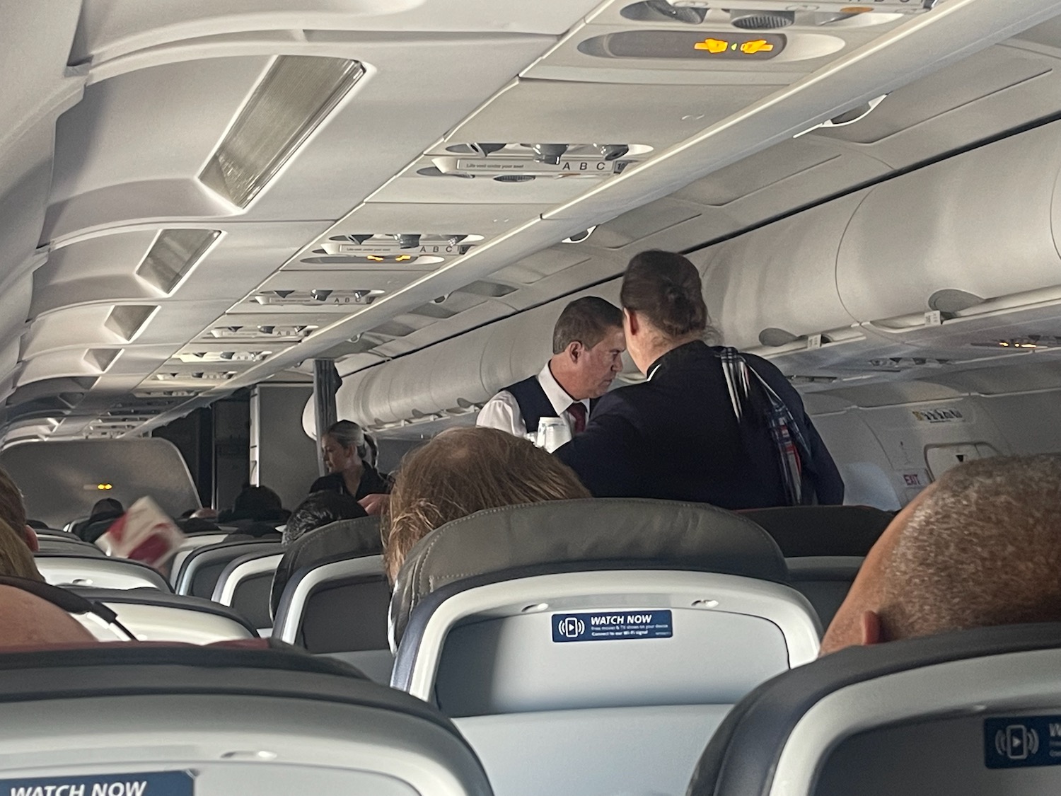 people sitting on an airplane