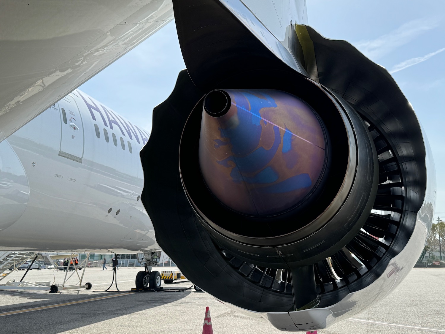 a jet engine on a plane