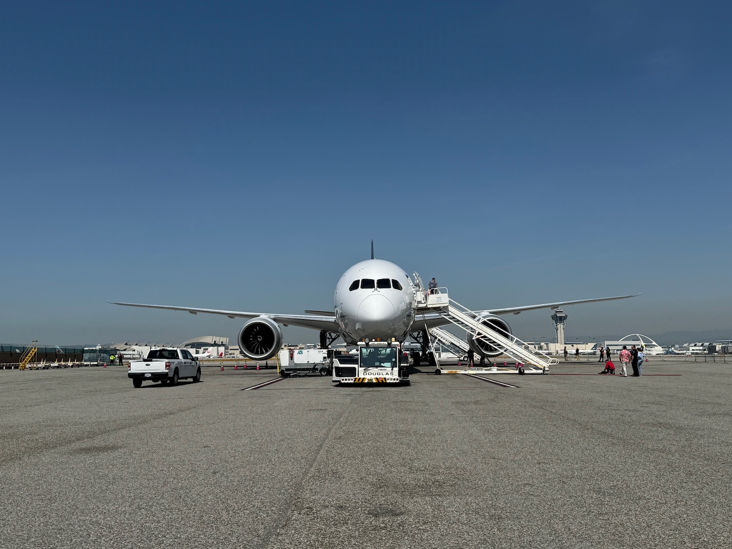 a plane on the ground