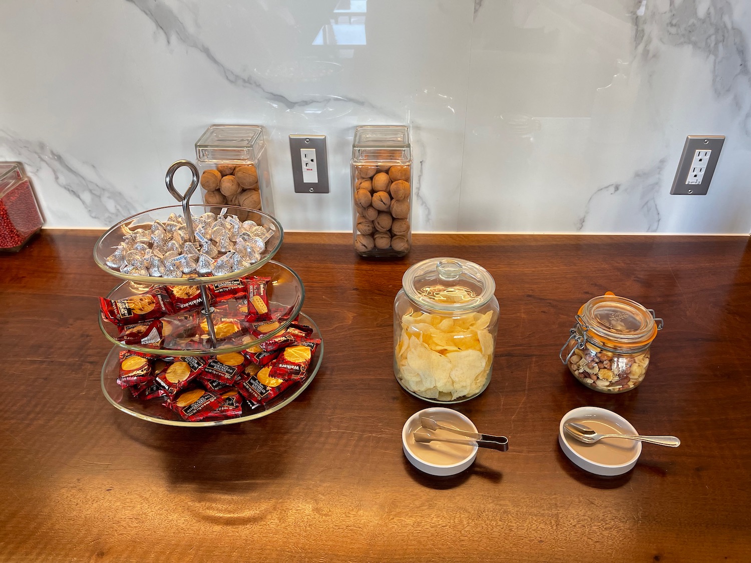 a table with food on it