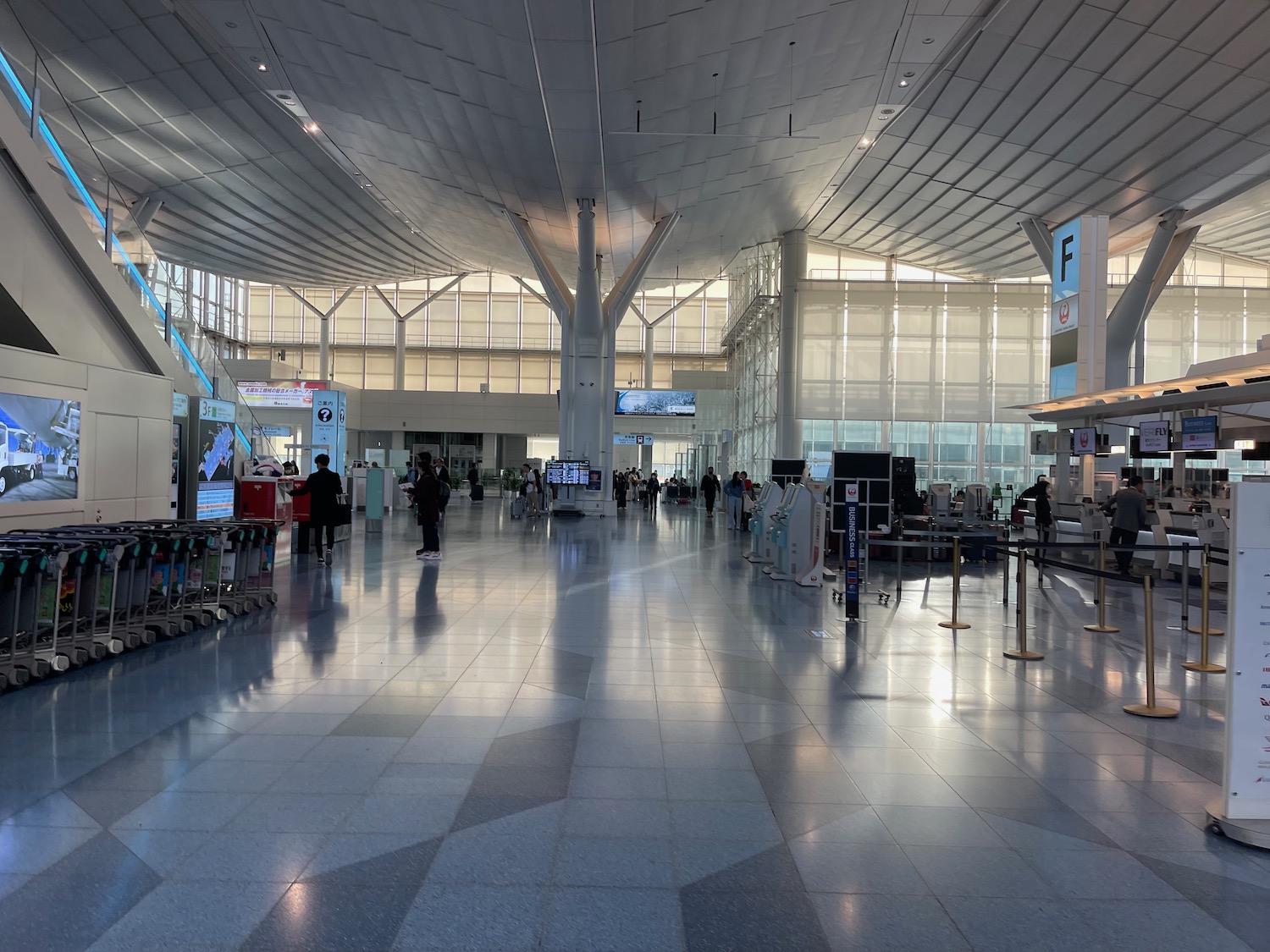 people walking in an airport