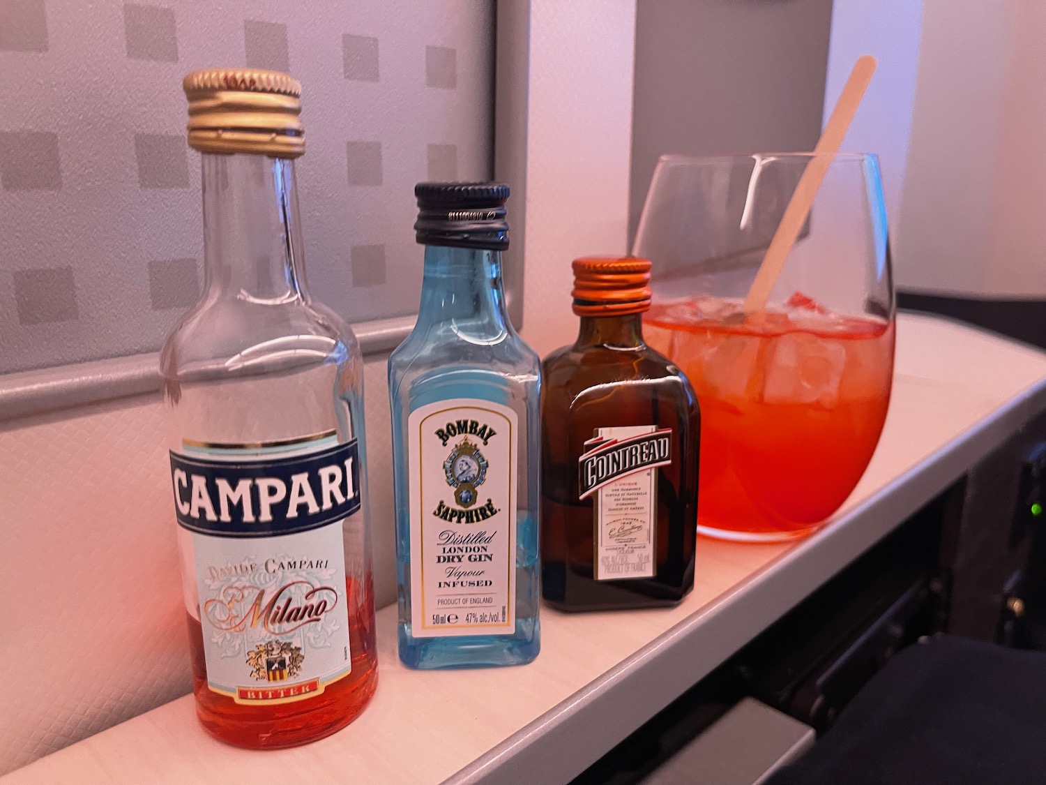 a group of bottles on a table