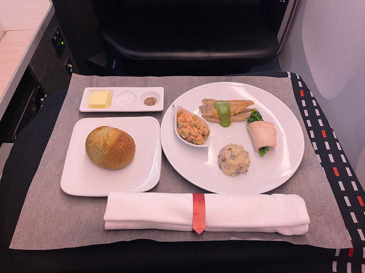 a plate of food on a table