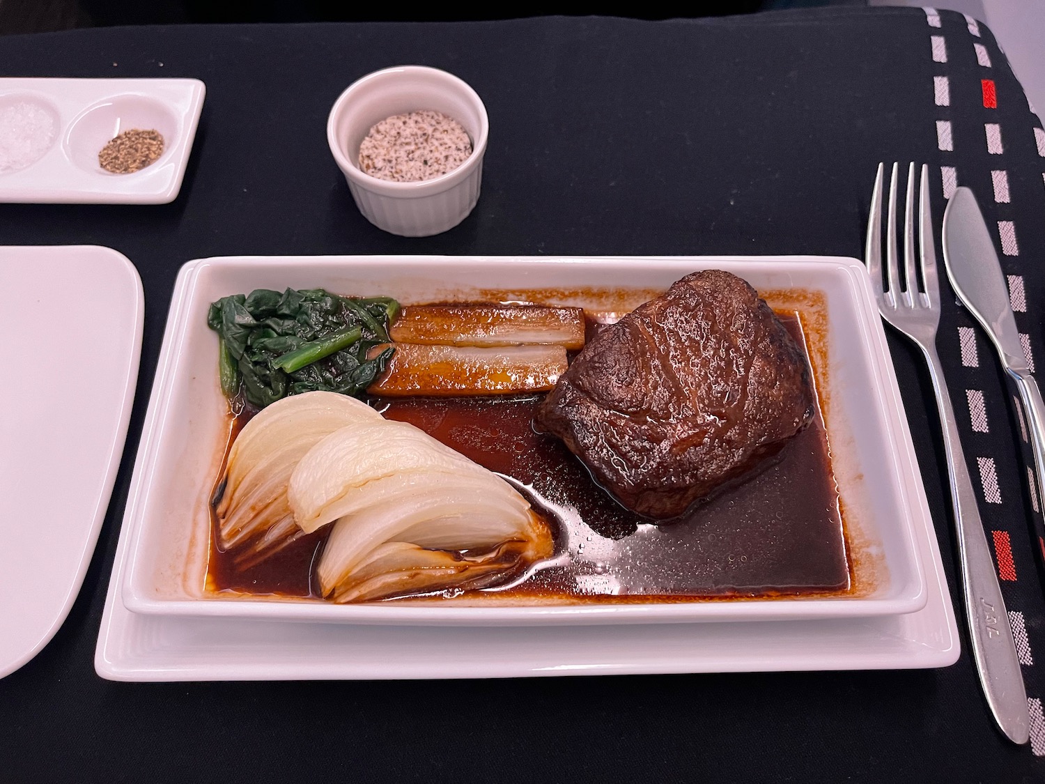 a plate of food on a table