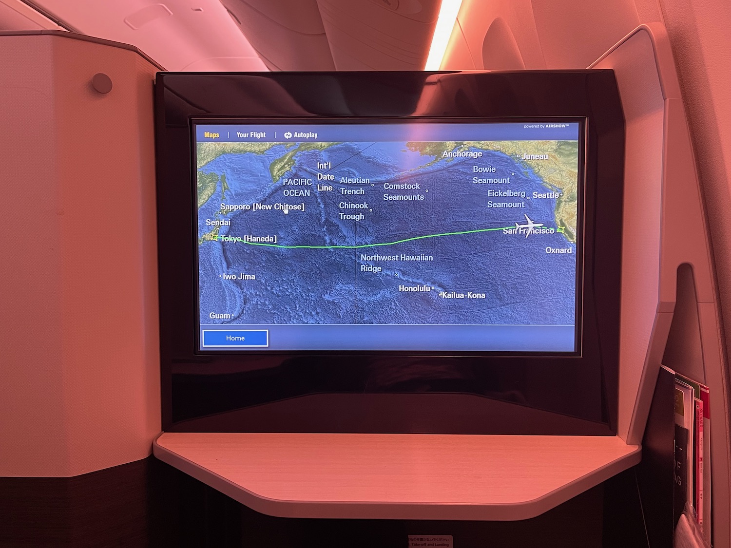 a screen on a plane