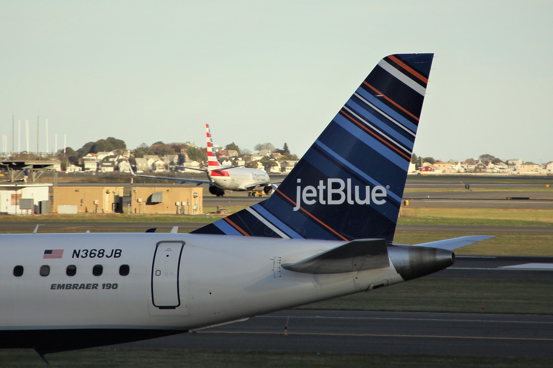 a jet plane on the runway