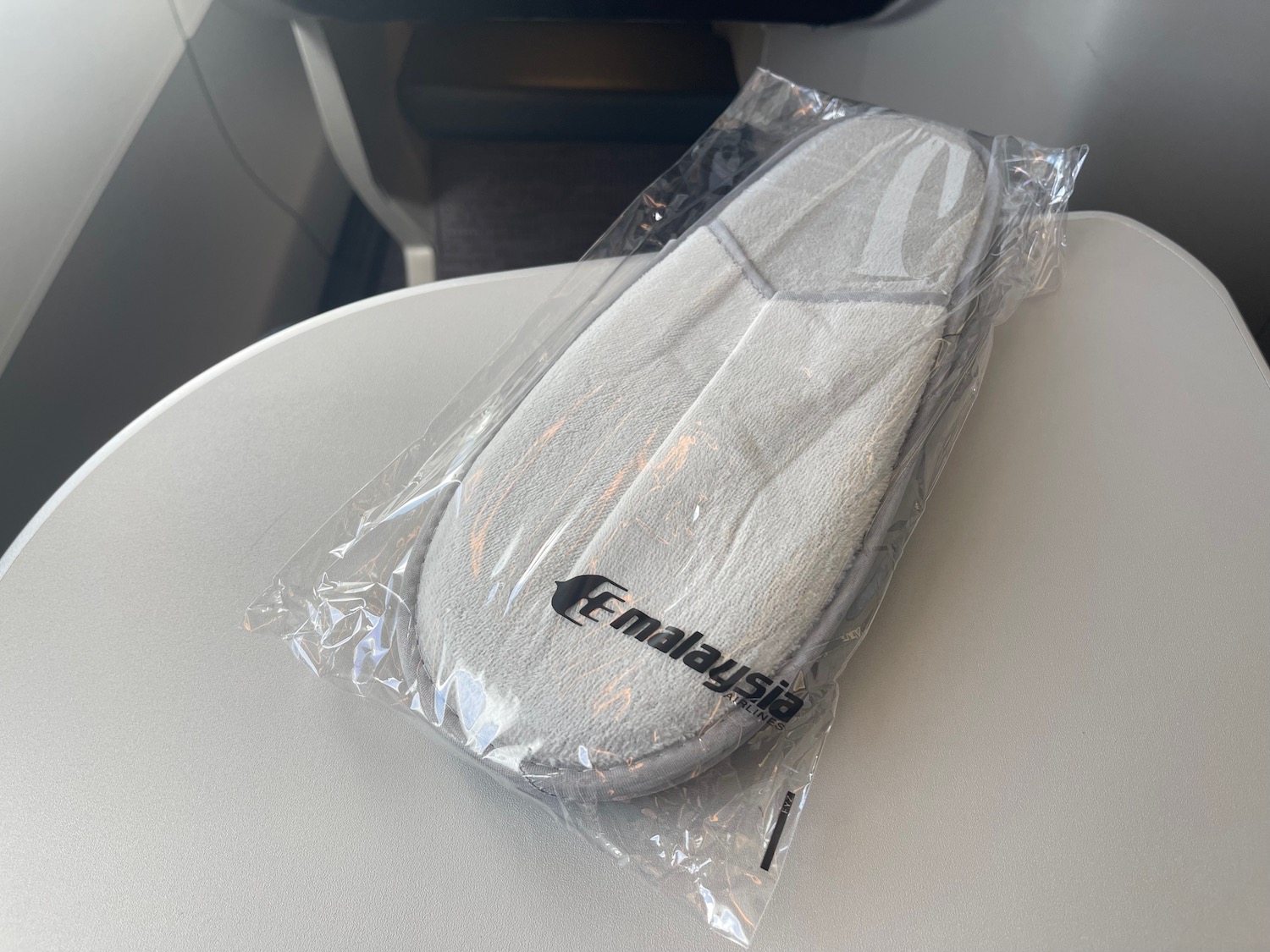 a white object in a plastic bag