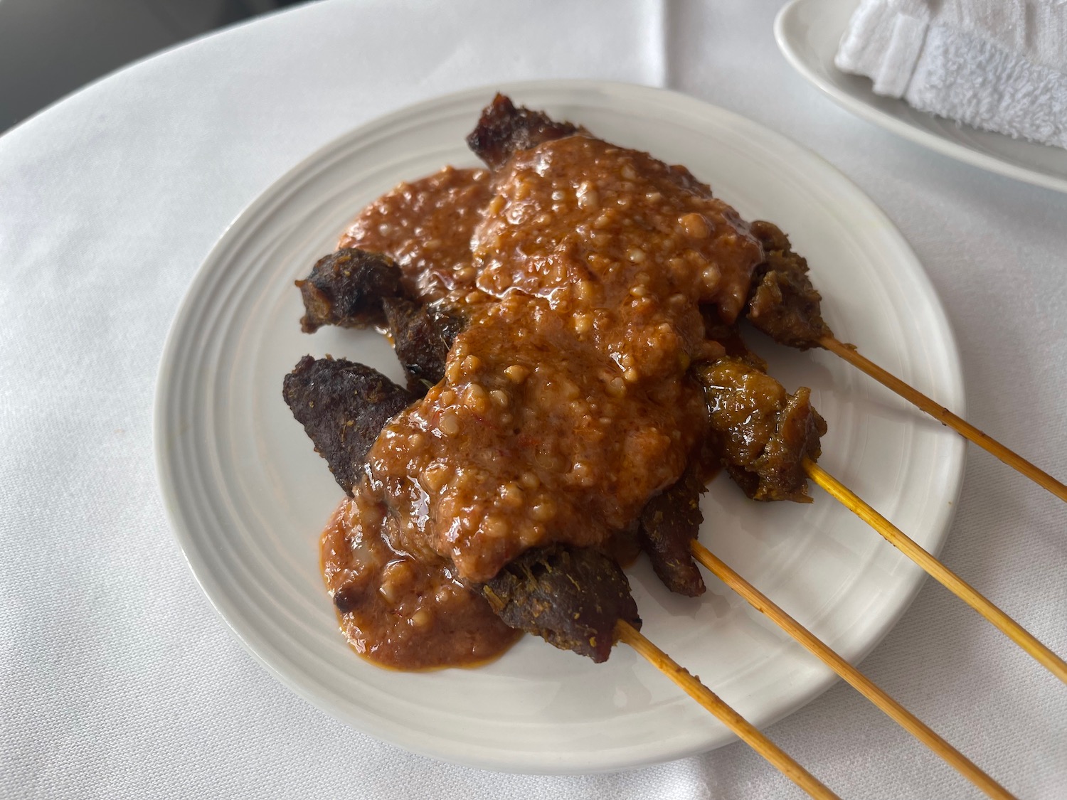 a plate of food on a table