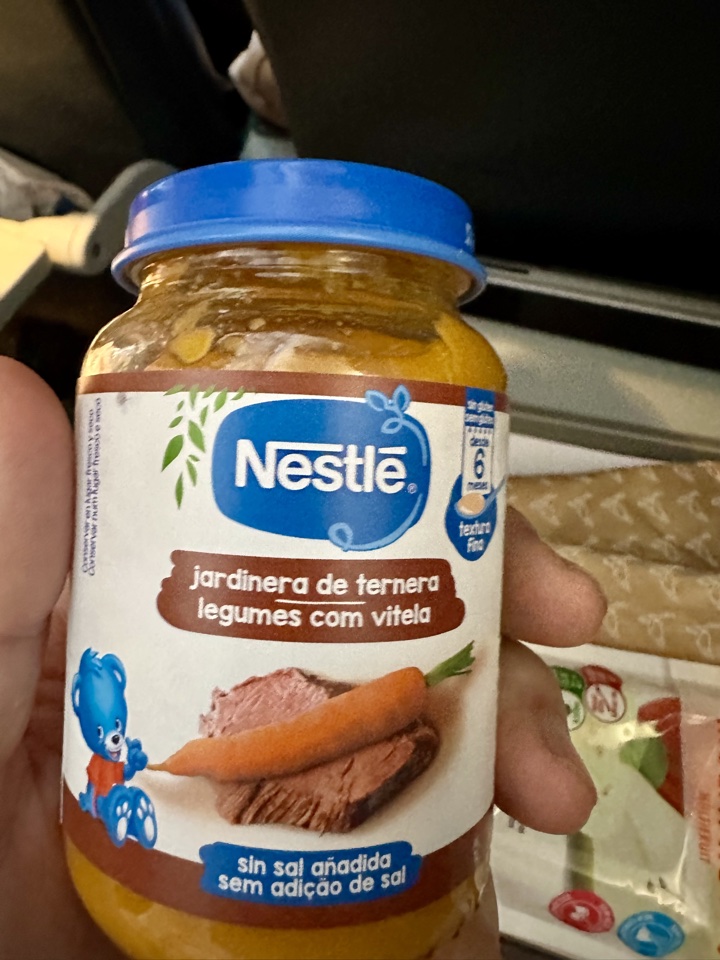 SATA Azores Airlines baby food