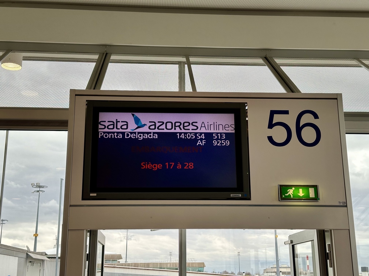 SATA Azores Airlines boarding process