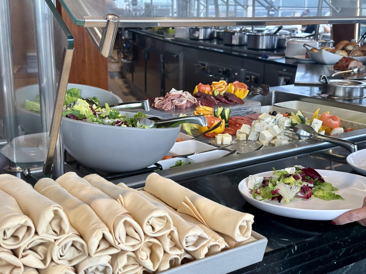 msc yacht club seascape pool buffet salad