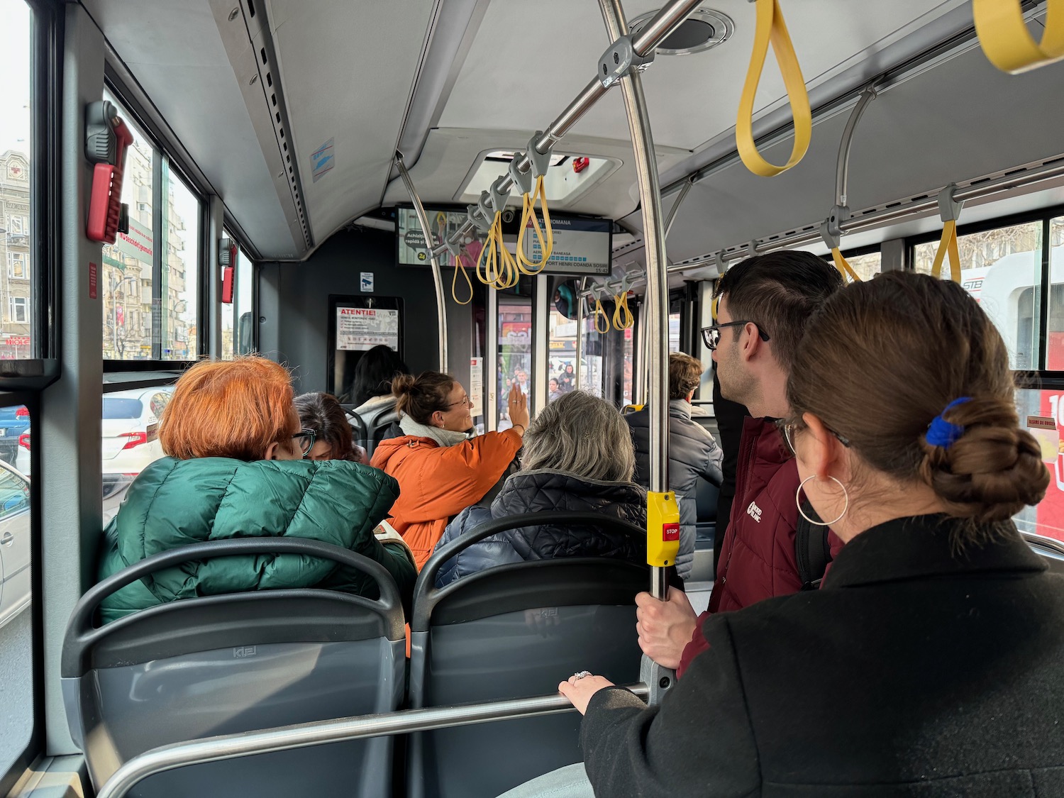 people on a bus