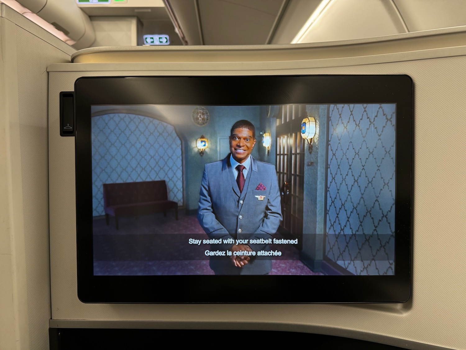 a screen on a plane