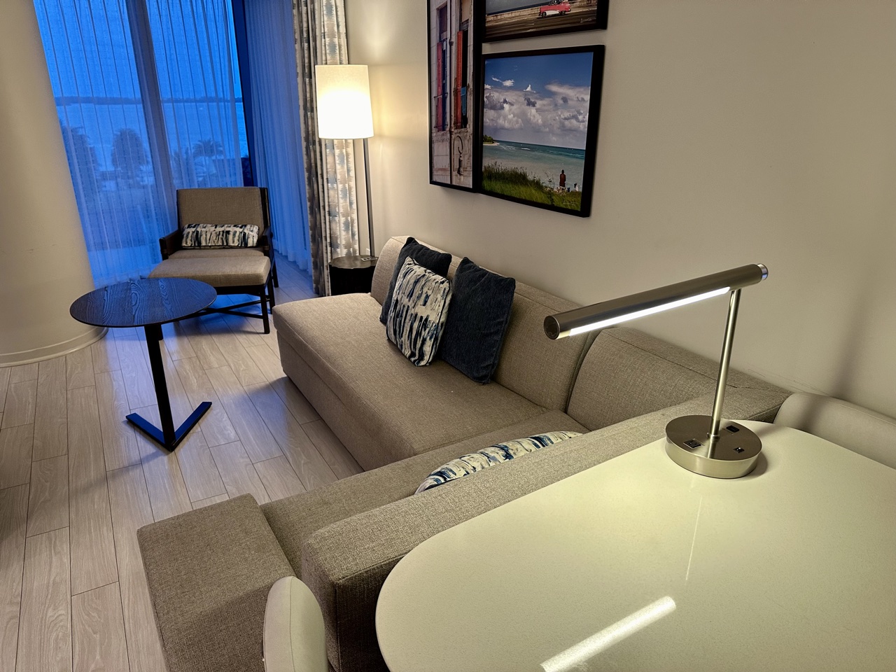 Hyatt Centric Brickell Miami desk sitting area