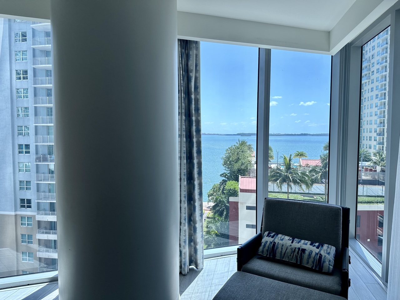 Hyatt Centric Brickell Miami lit up room