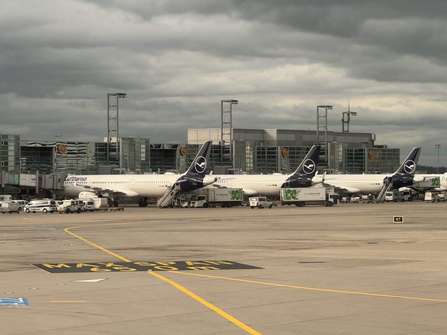 airplanes parked in a terminal