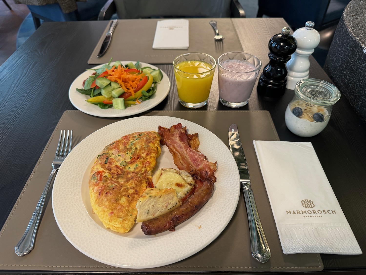 a plate of food on a table