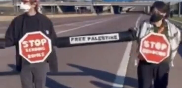 O'Hare Airport Israel Protestors