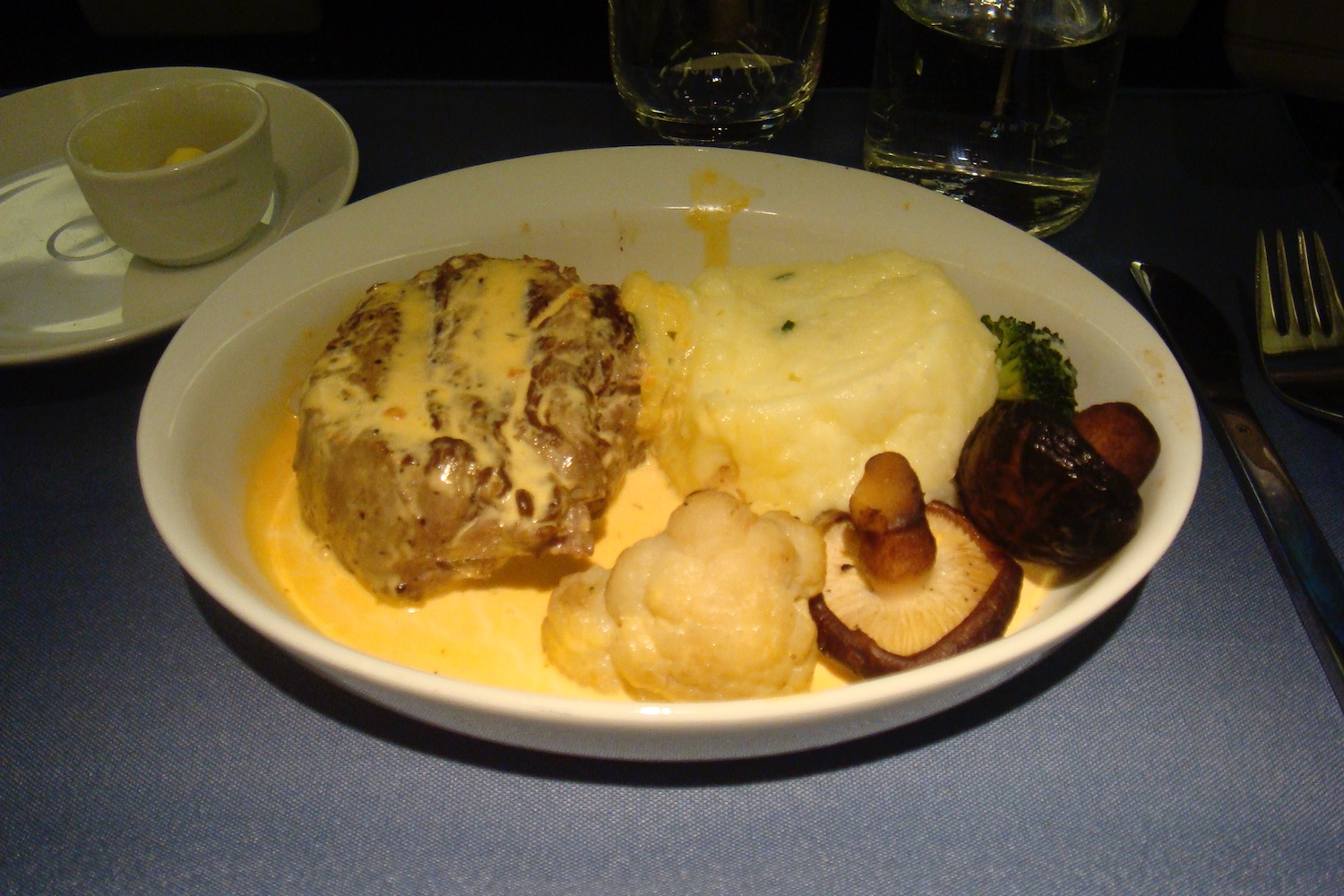 a plate of food on a table