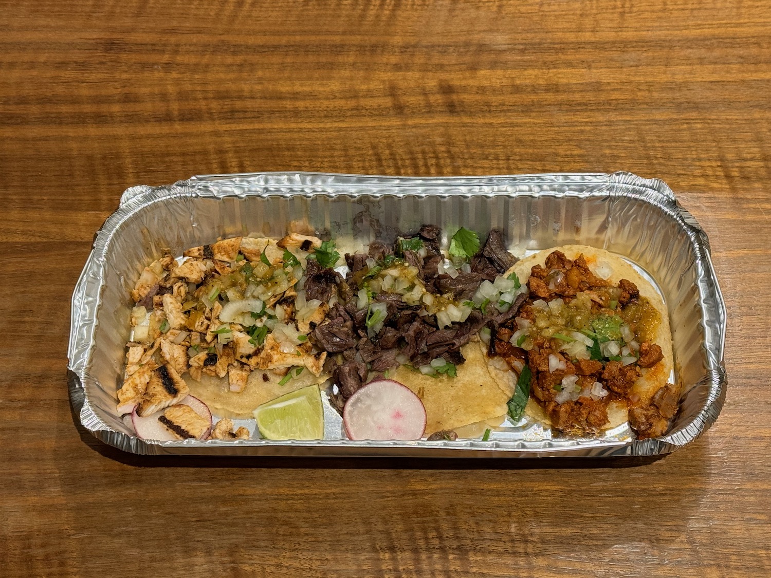a tray of food on a table