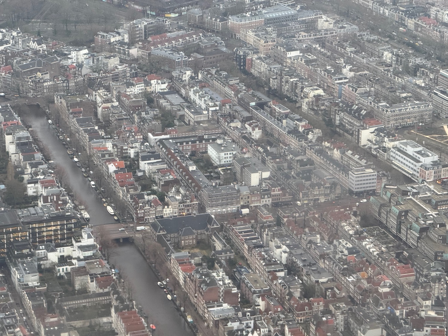 an aerial view of a city