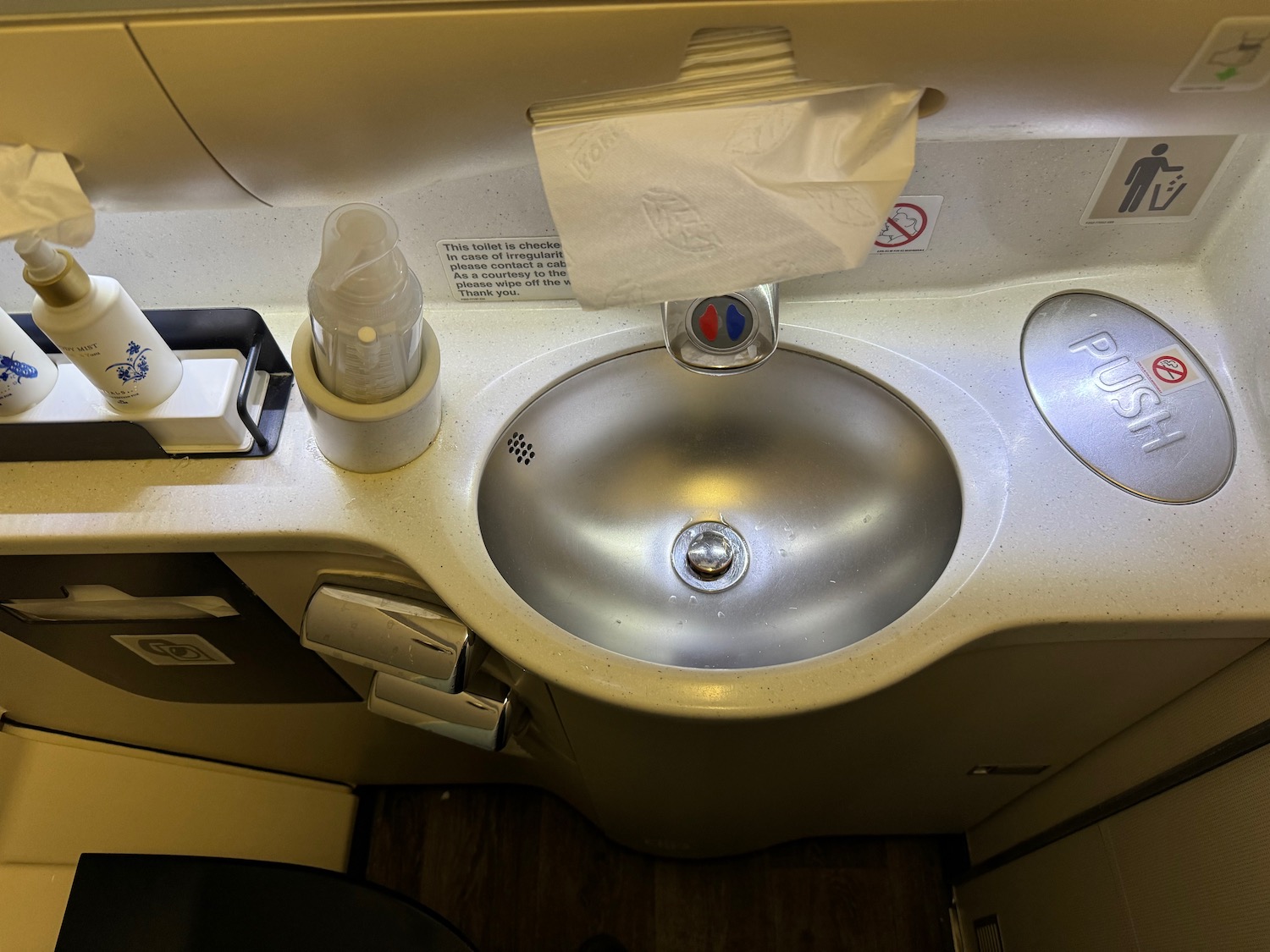 a sink in a plane