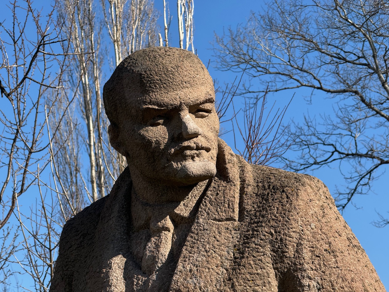 a statue of a man in a suit