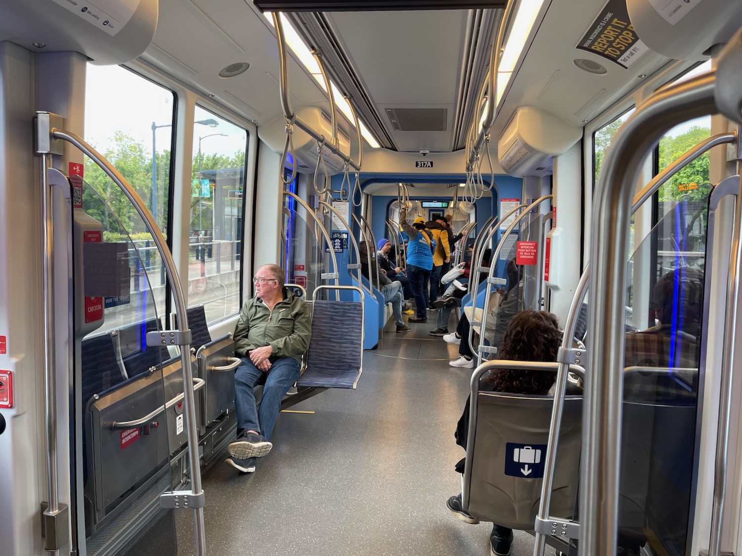 people sitting on a train