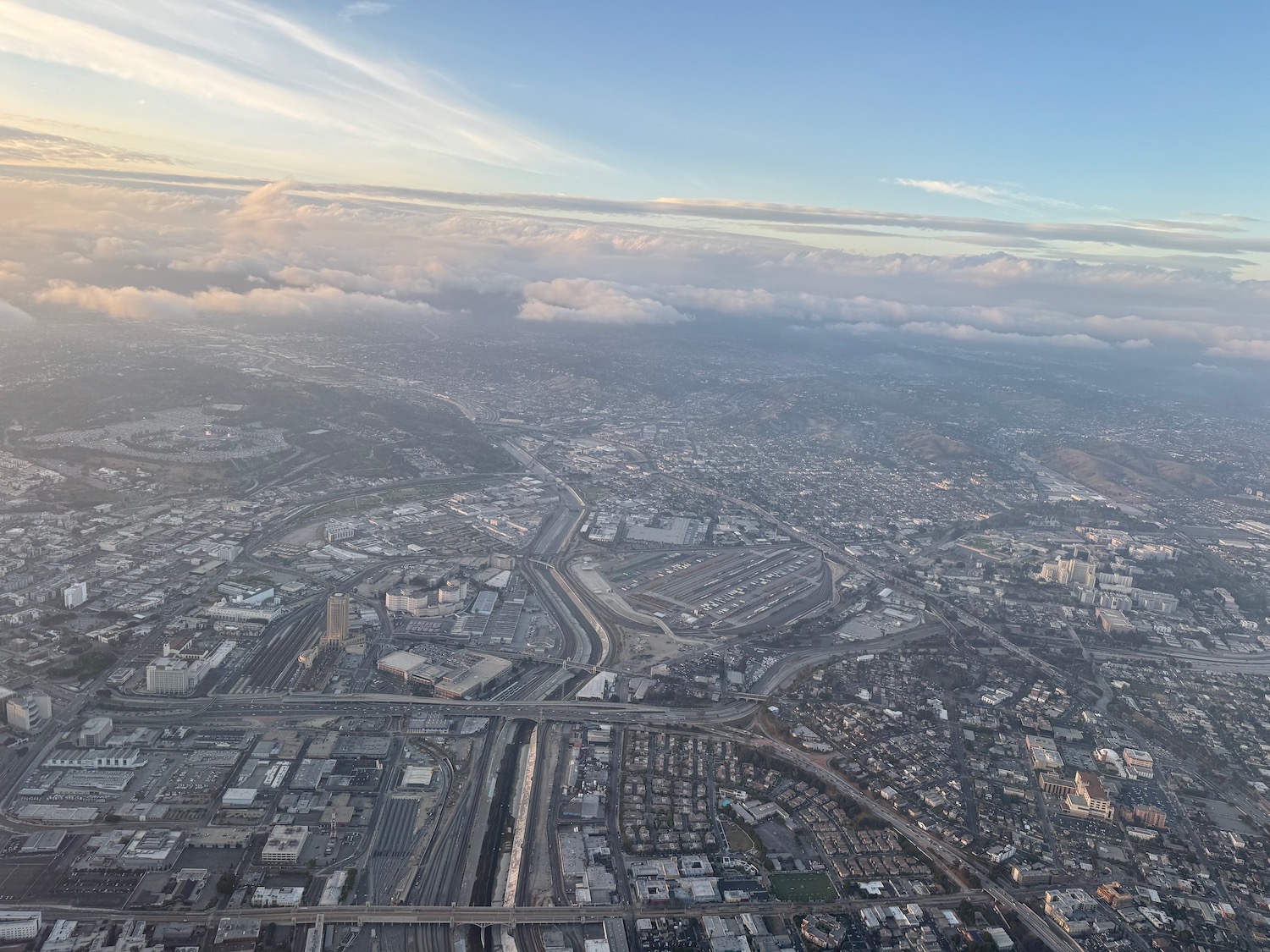 aerial view of a city