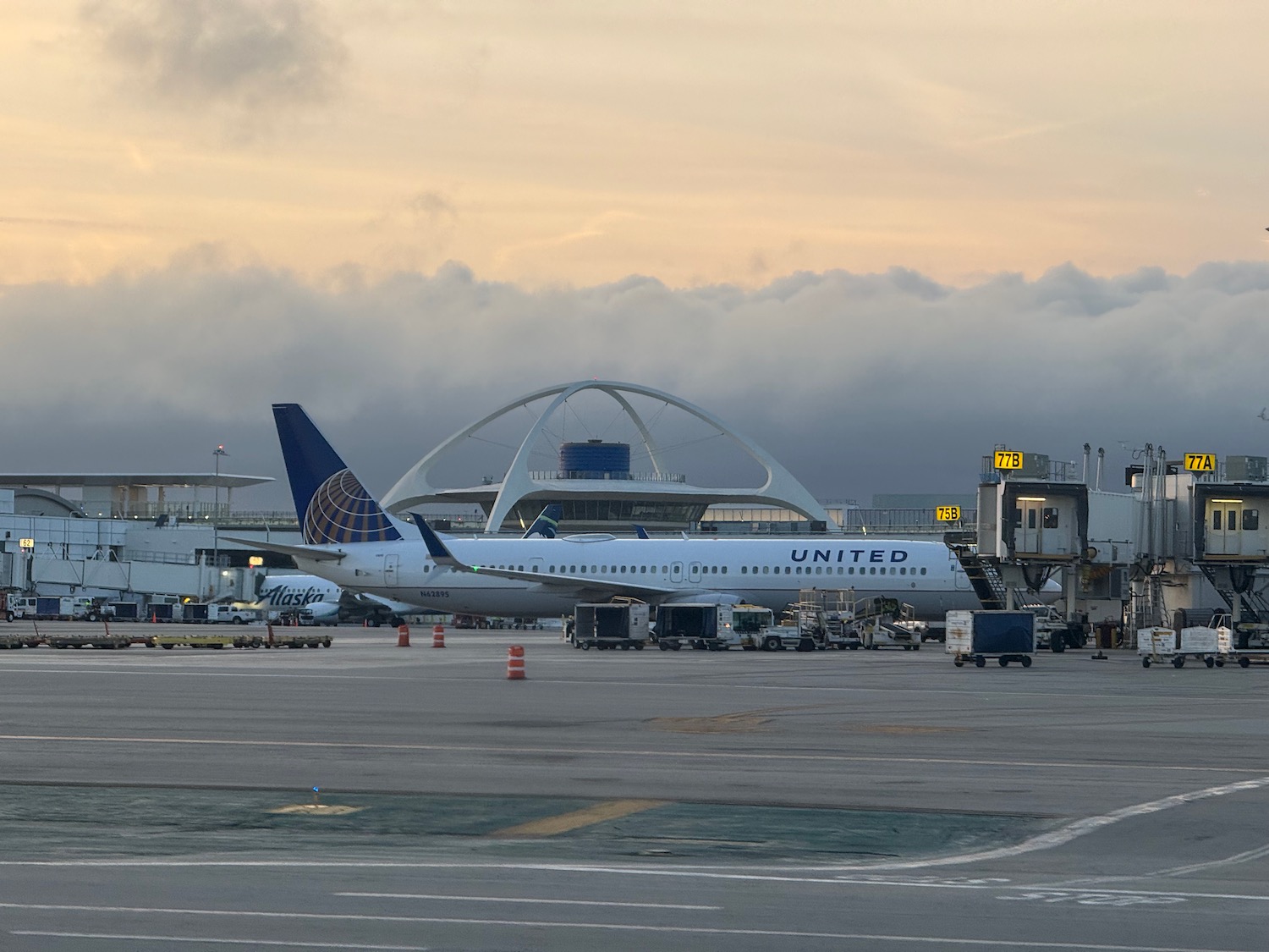 an airplane at an airport