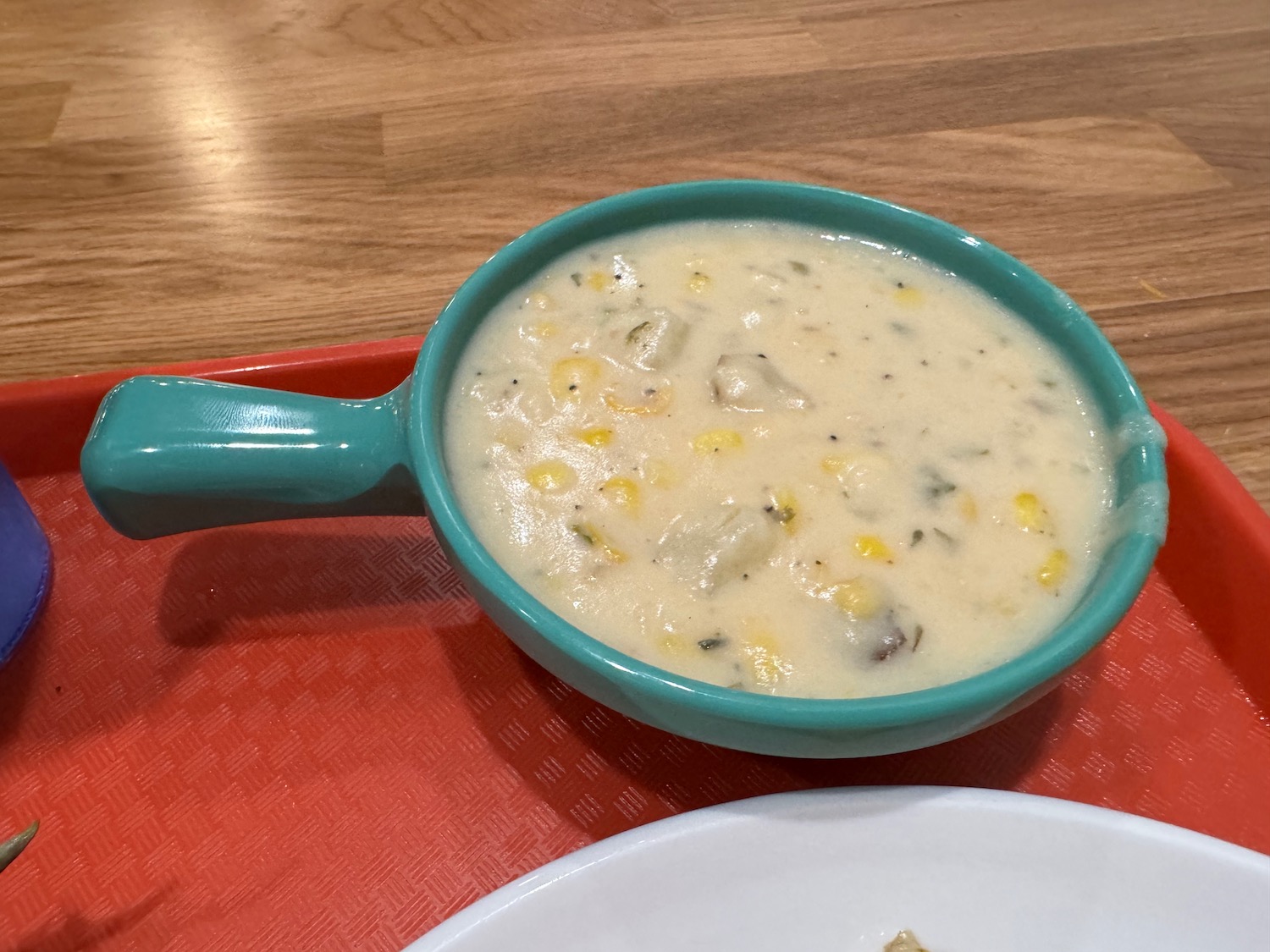 a bowl of soup on a table