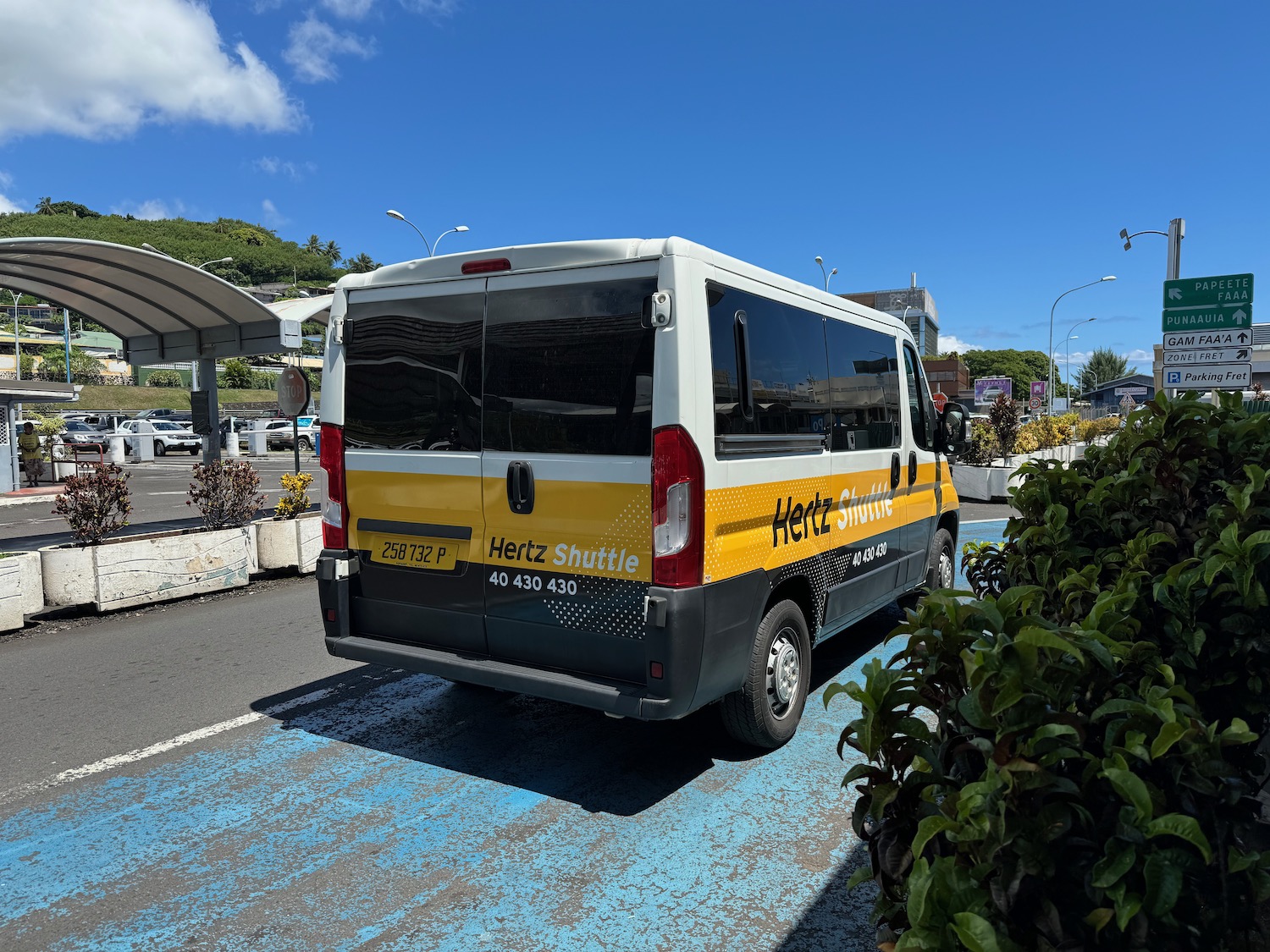 a yellow and black van